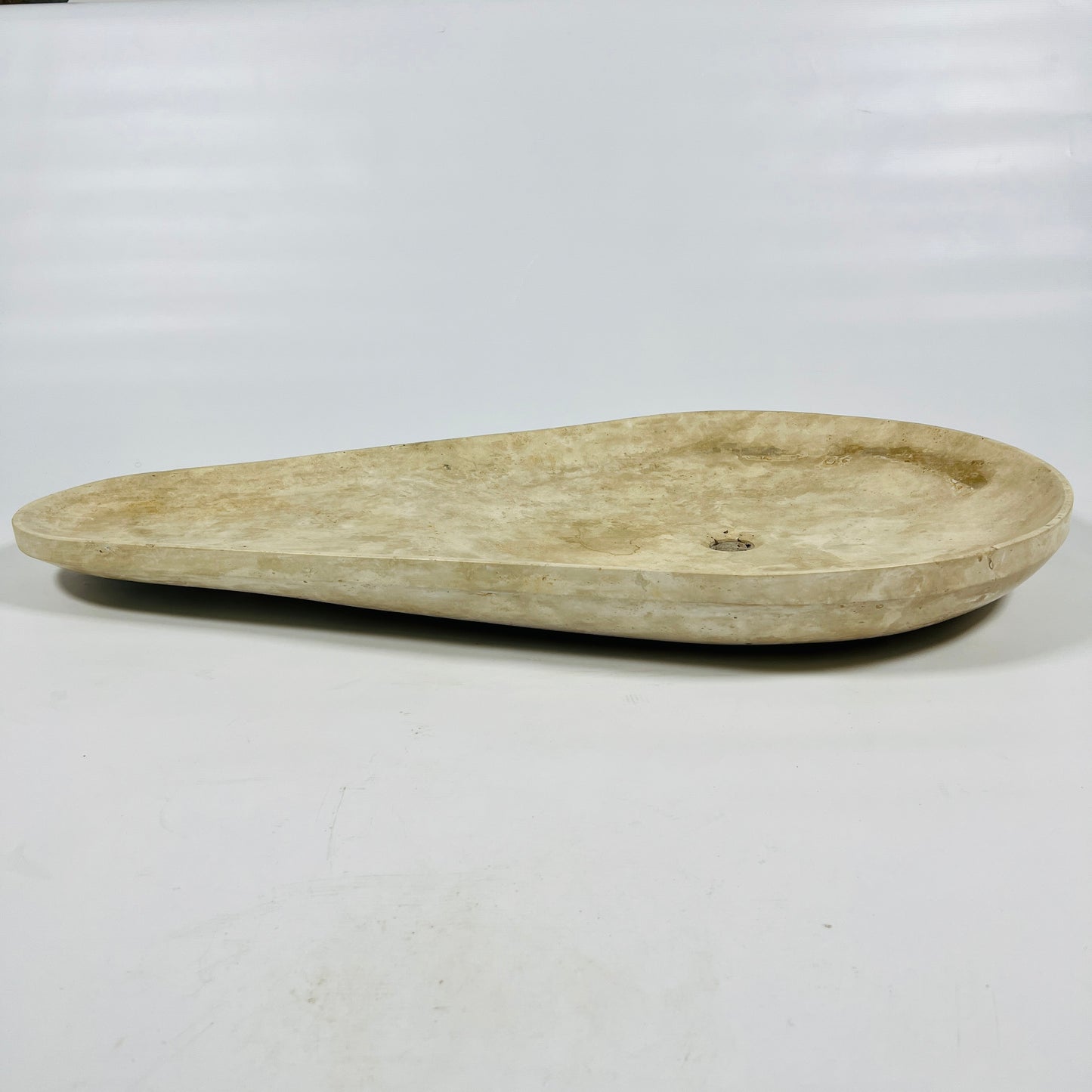 Tear Drop Sand Marked Marble Sink