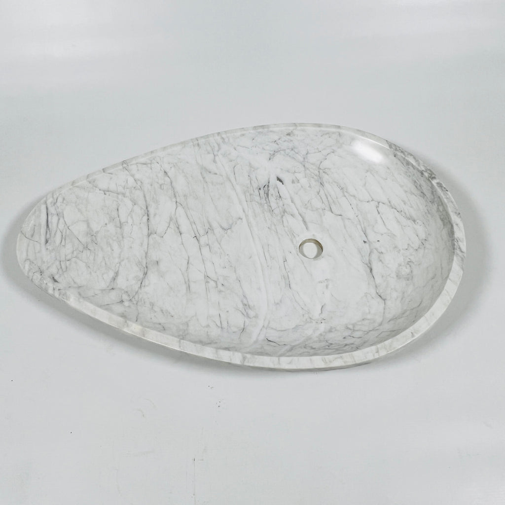 Drop Grey Grazed Marble Sink