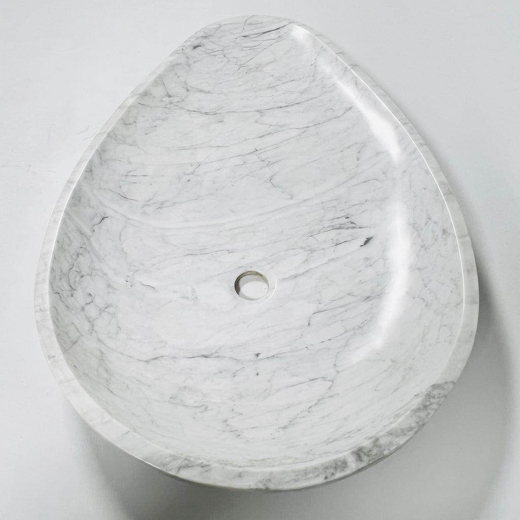 Drop Grey Grazed Marble Sink