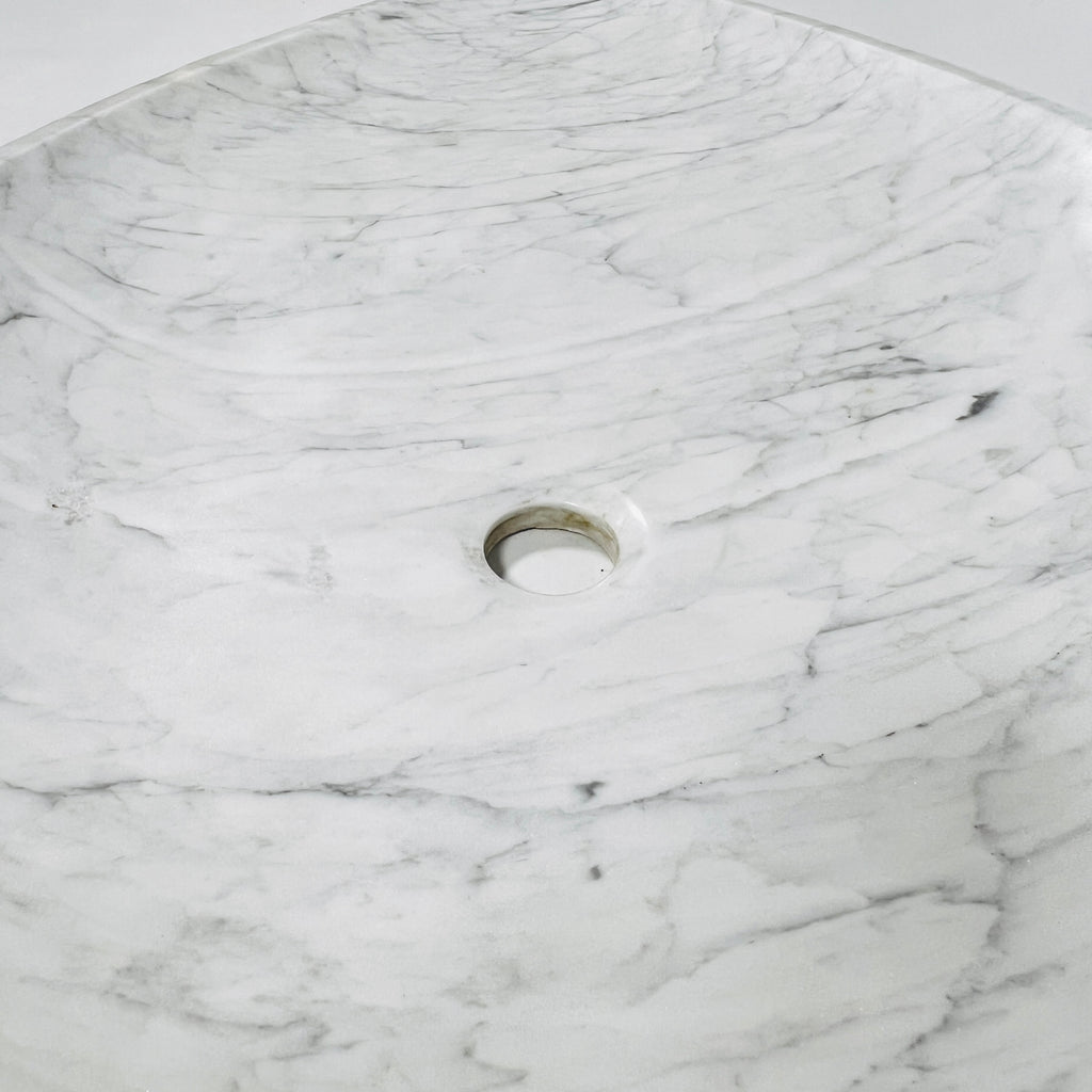 Drop Grey Grazed Marble Sink