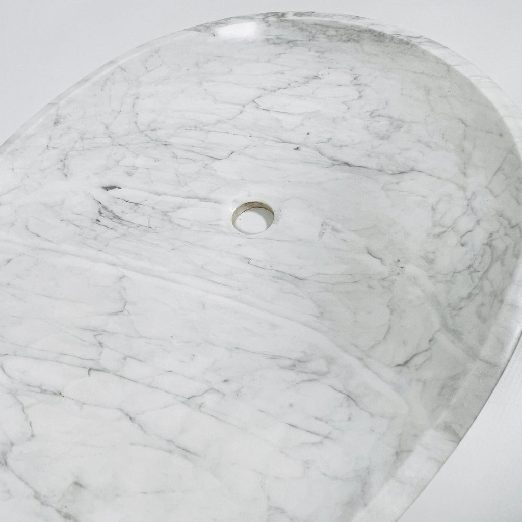 Drop Grey Grazed Marble Sink