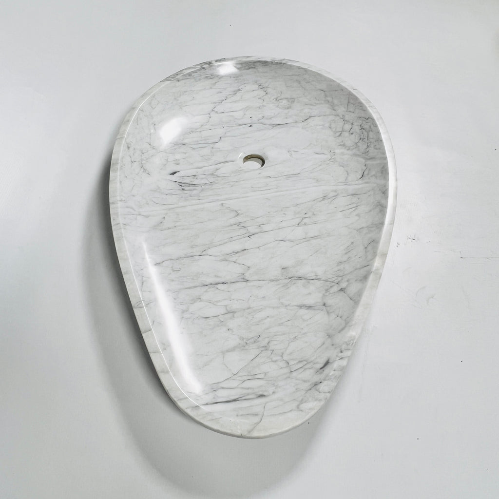 Drop Grey Grazed Marble Sink