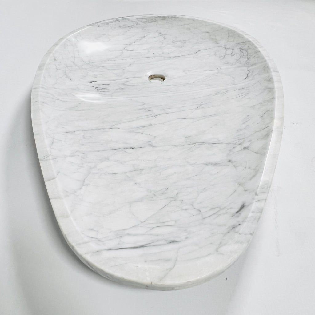 Drop Grey Grazed Marble Sink