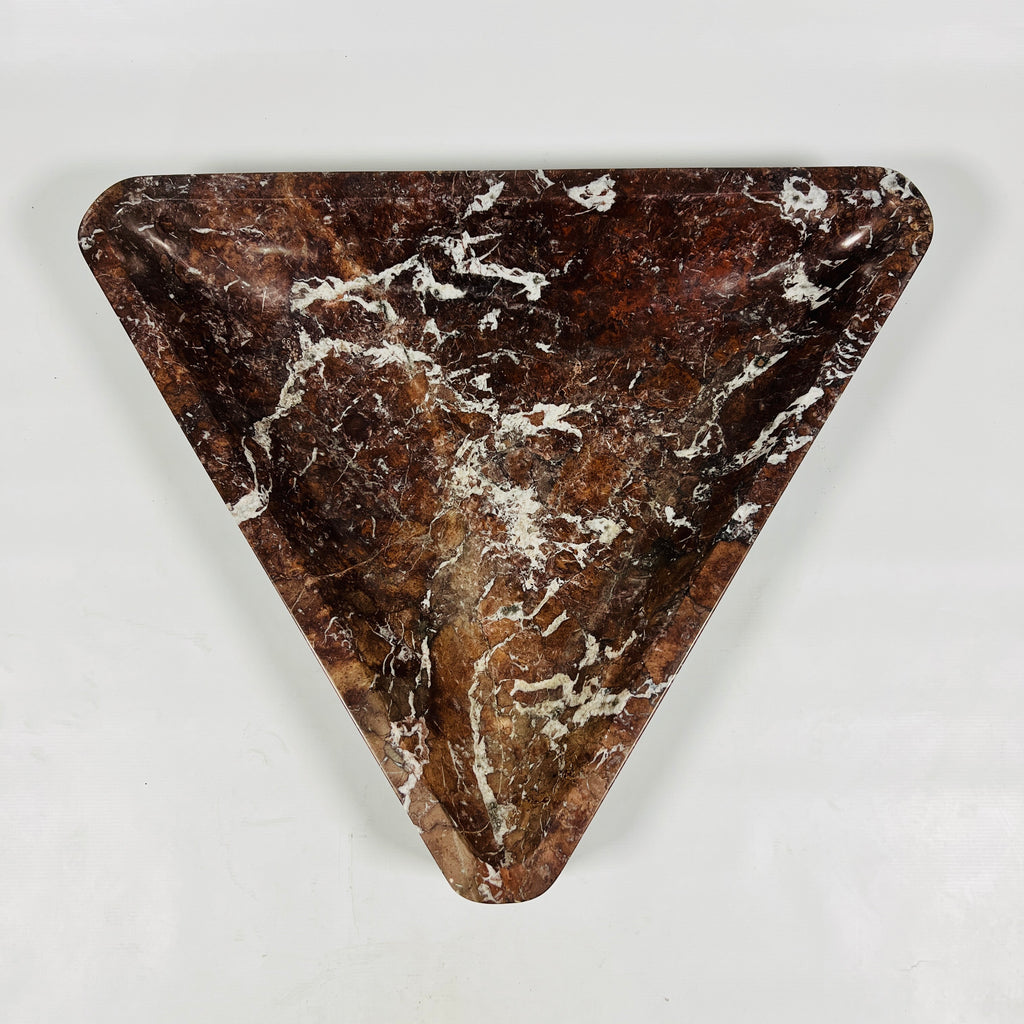 Crimson Lined Triangle Marble Sink