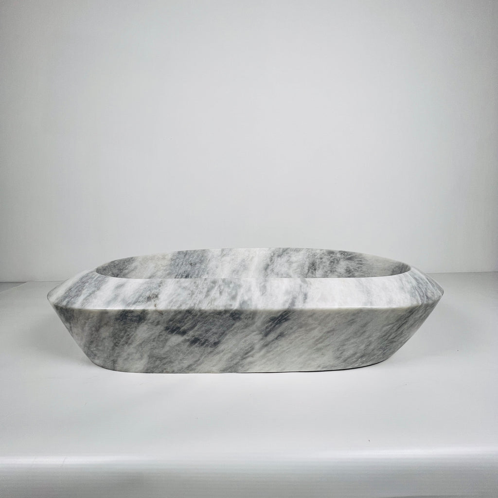 Bean Grey Grazed Marble Sink