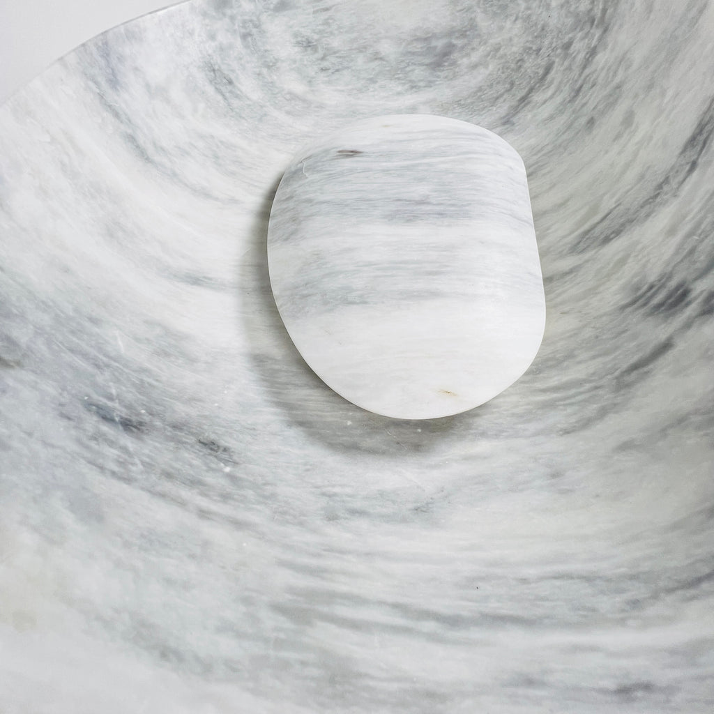 Bean Grey Grazed Marble Sink