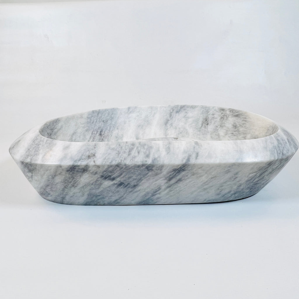 Bean Grey Grazed Marble Sink