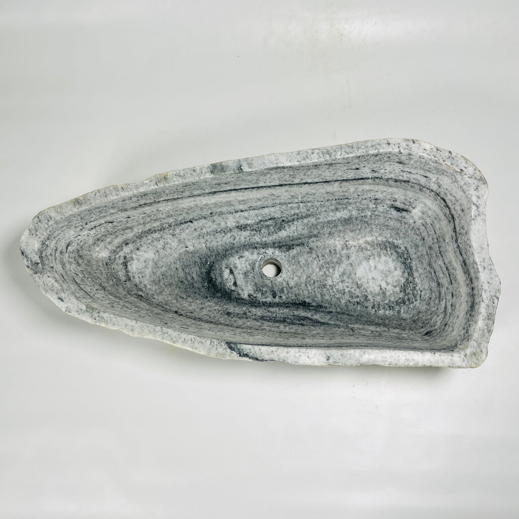 Grey Rippled River Stone Sink