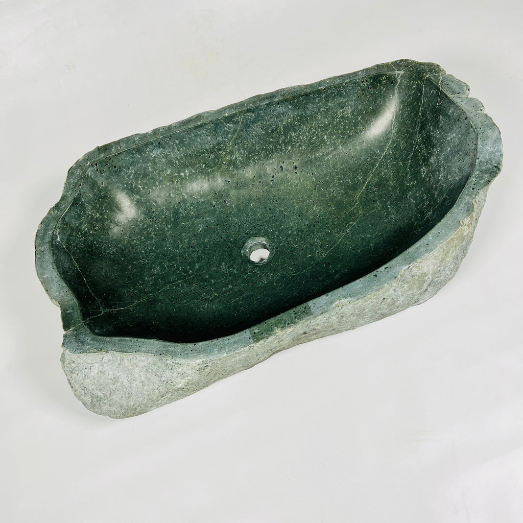 Emerald Green River Stone Sink