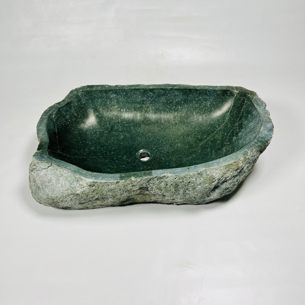 Emerald Green River Stone Sink