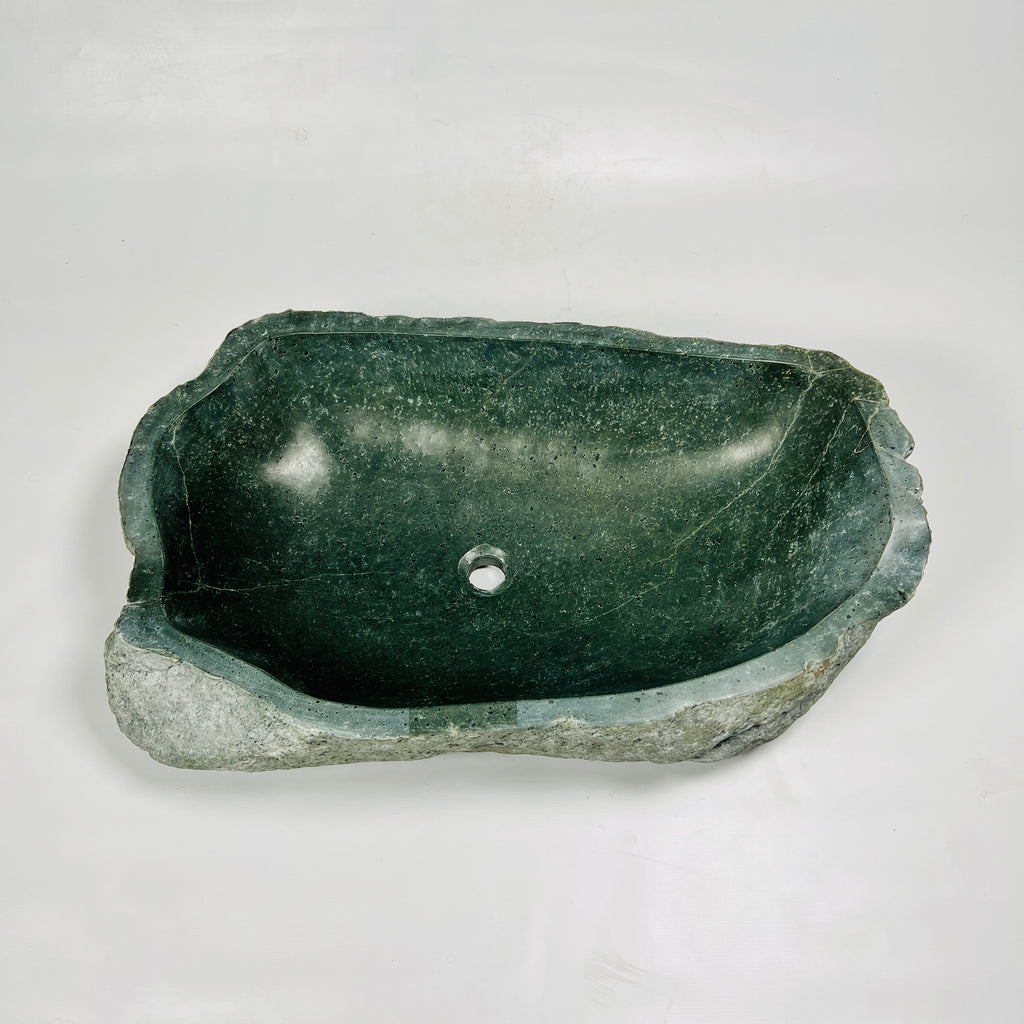 Emerald Green River Stone Sink