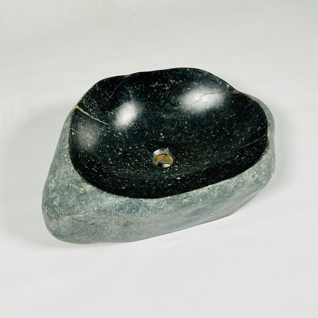 Green Sparkle River Stone Sink