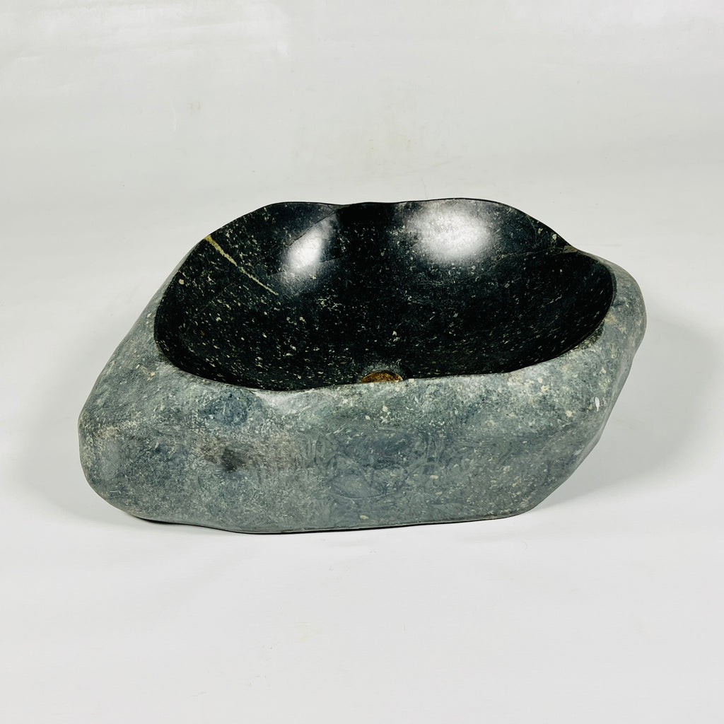 Green Sparkle River Stone Sink