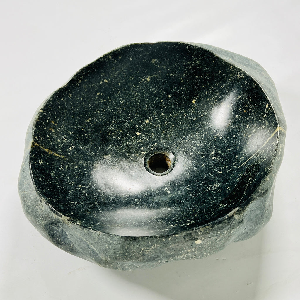 Green Sparkle River Stone Sink