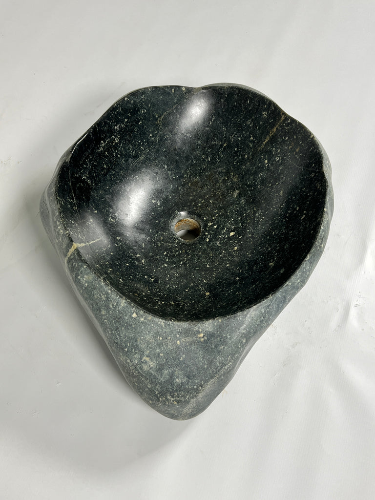 Green Sparkle River Stone Sink