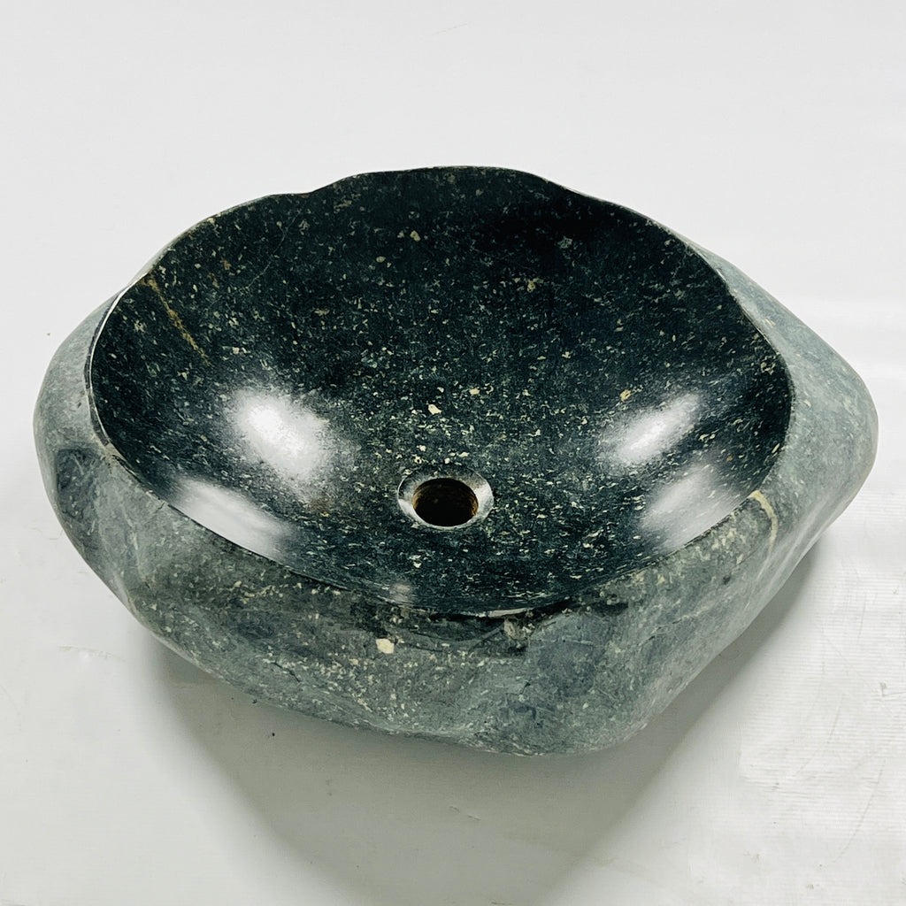 Green Sparkle River Stone Sink