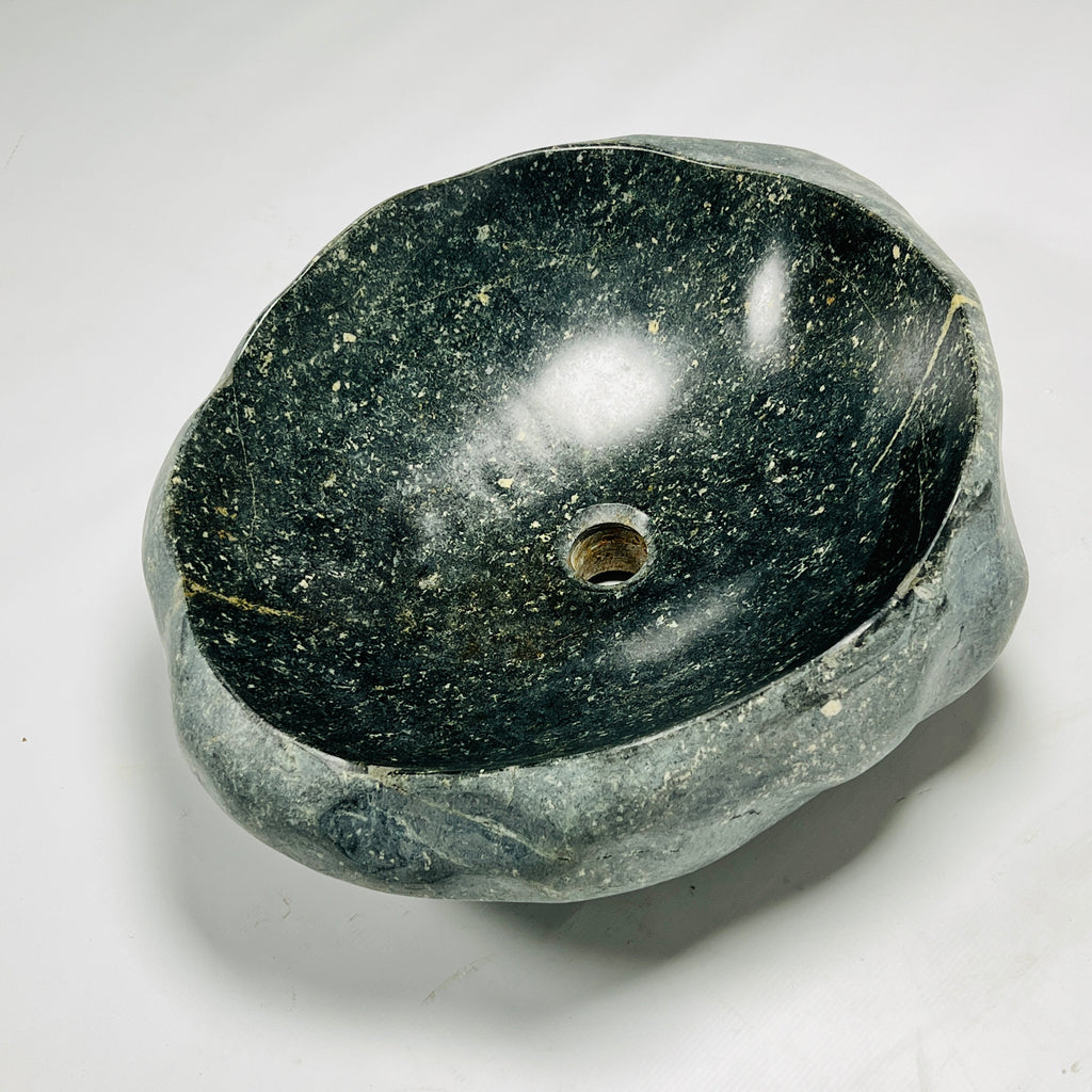 Green Sparkle River Stone Sink