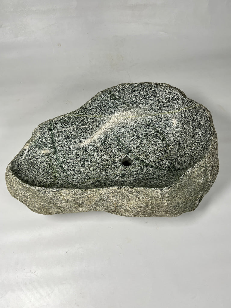 Grey Spotted River Stone Sink