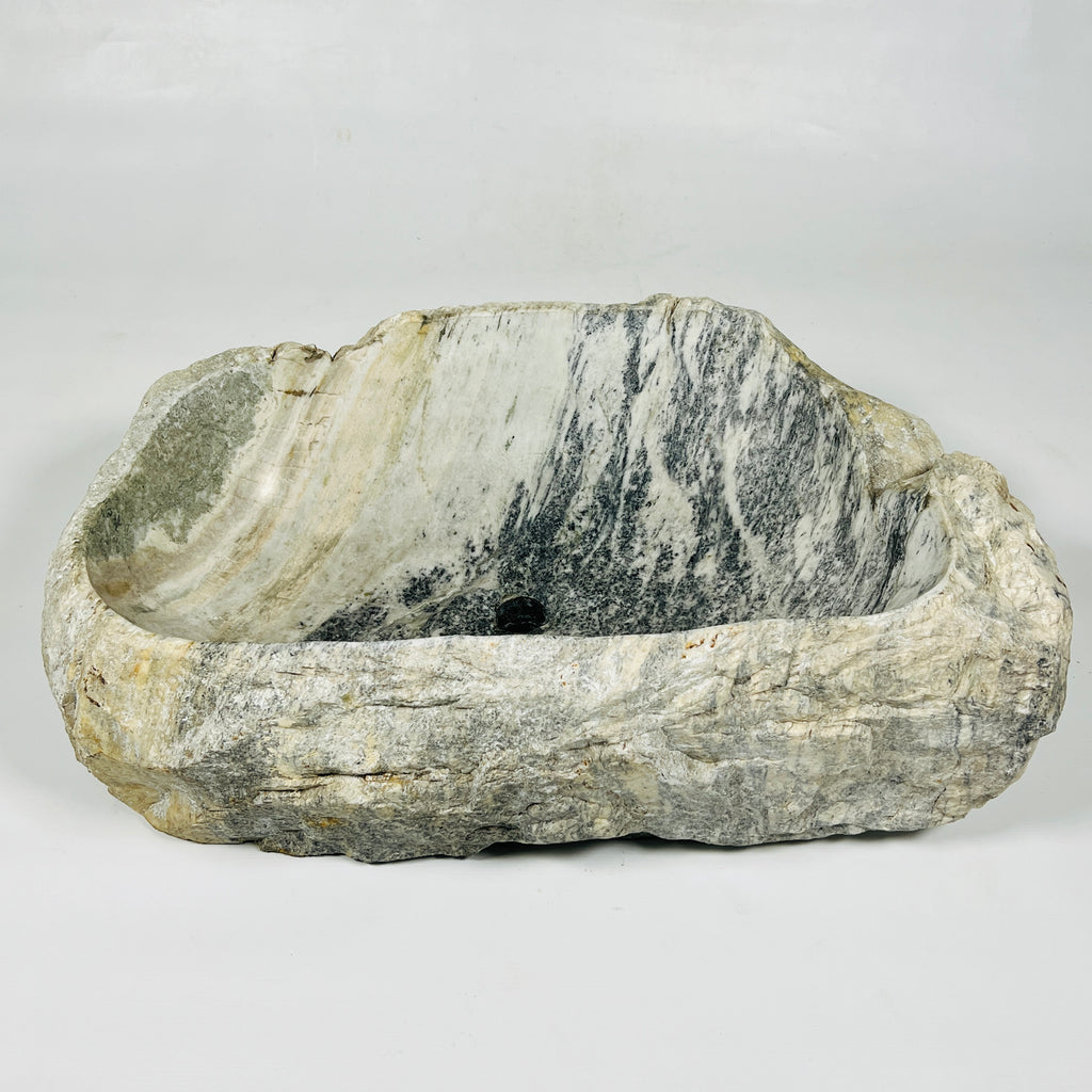 Honey Glazed River Stone Sink