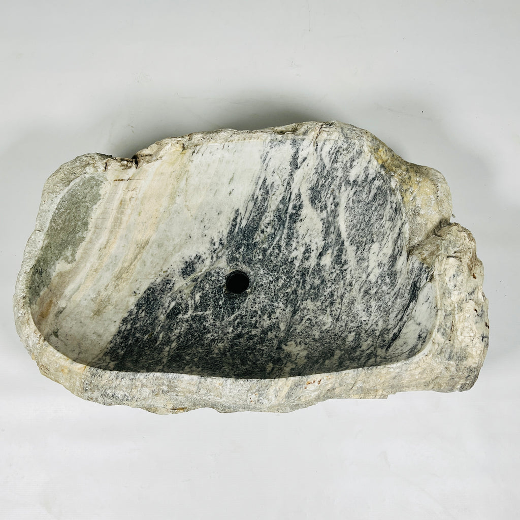 Honey Glazed River Stone Sink