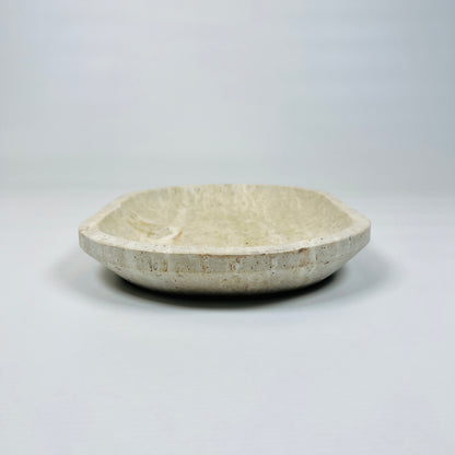 Travertine Oval Marked Tray (Small)