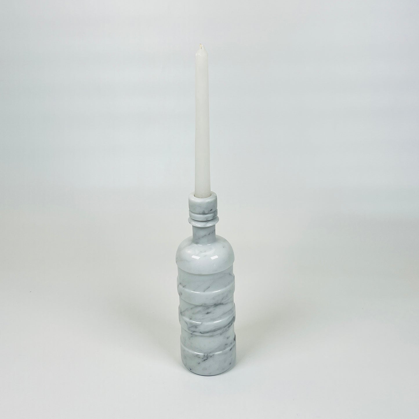 Ringed Ornament Bottle - Gray