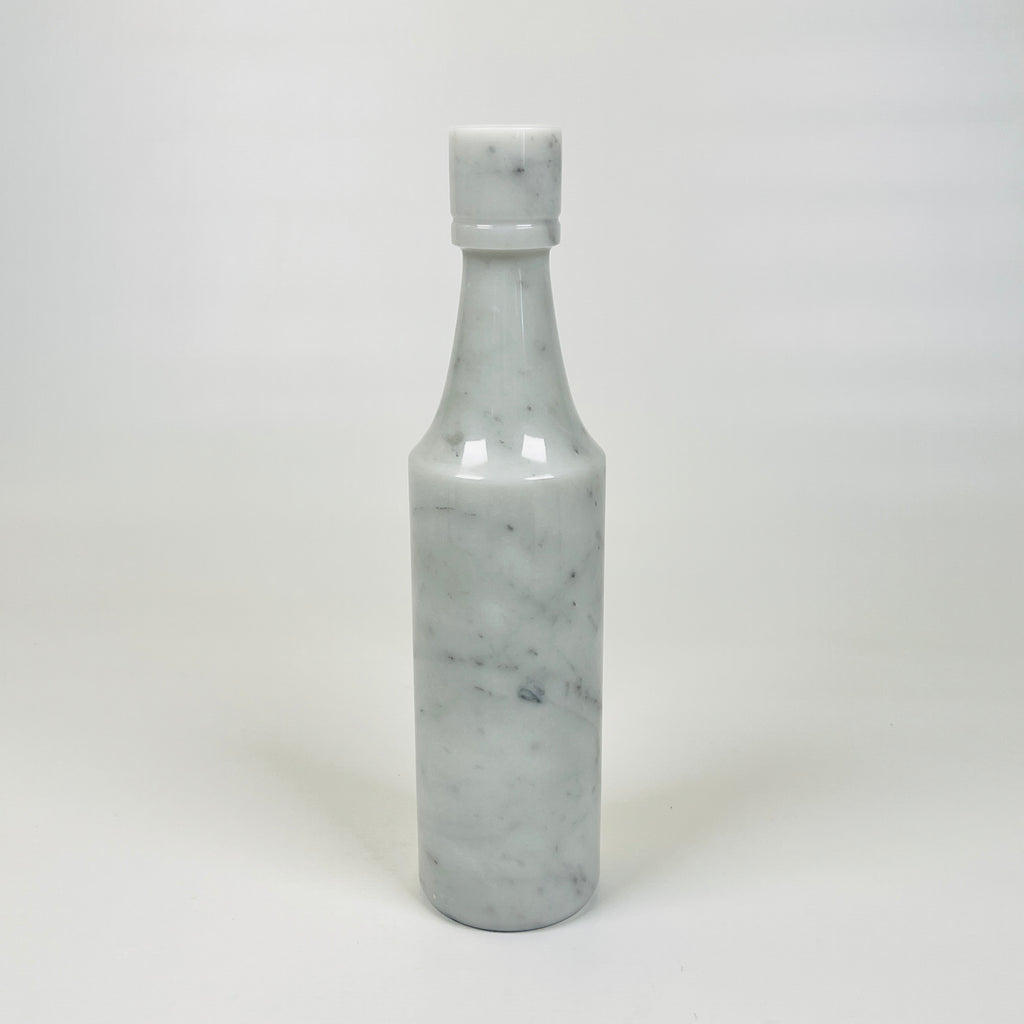 Wine Grey Marble Decor Bottle Candle Stand