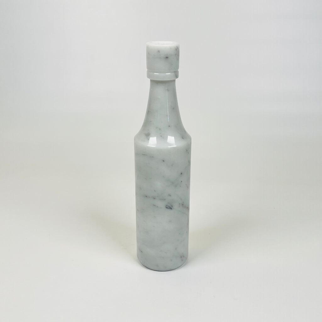 Wine Grey Marble Decor Bottle Candle Stand