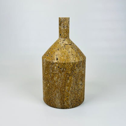 Chunky Ornament Bottle - Travertine