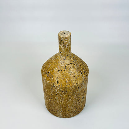 Chunky Ornament Bottle - Travertine