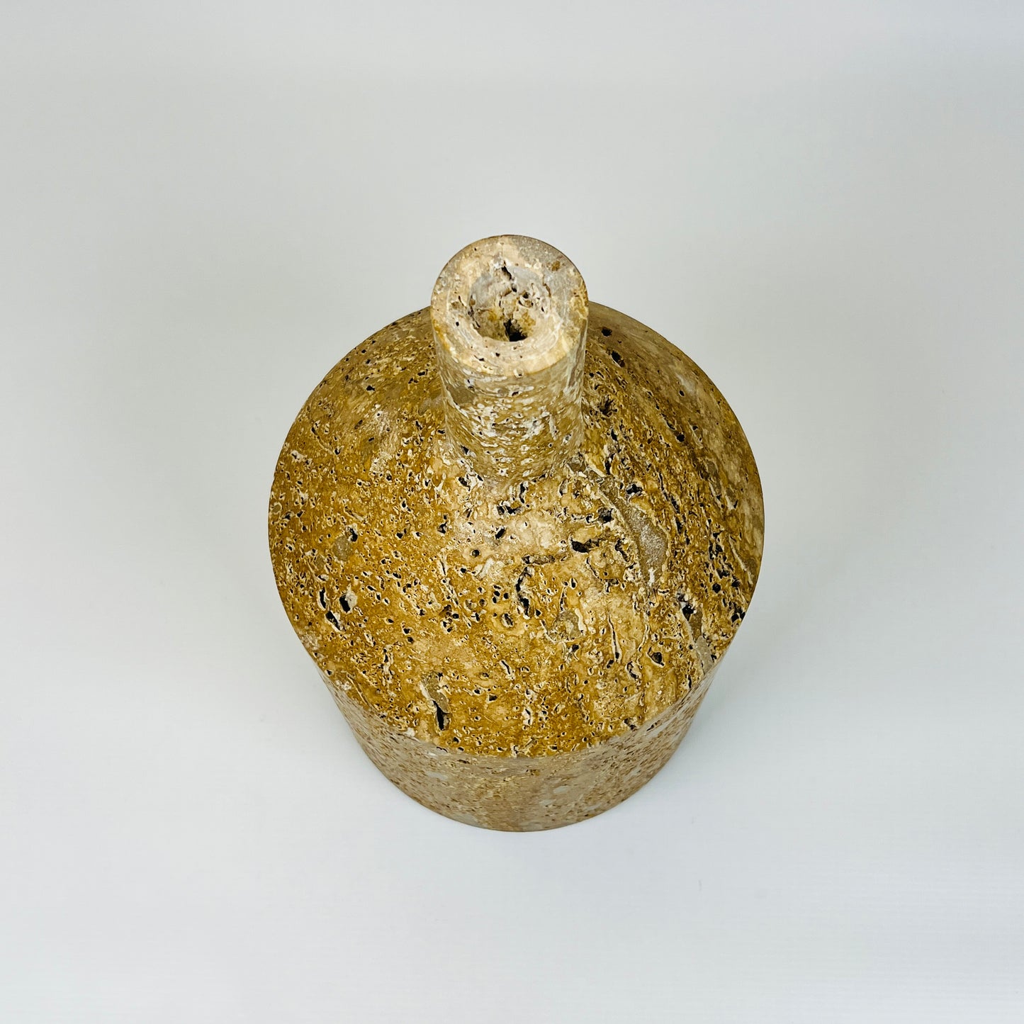 Chunky Ornament Bottle - Travertine