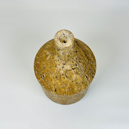 Chunky Ornament Bottle - Travertine