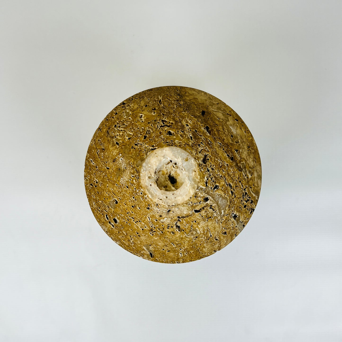 Chunky Ornament Bottle - Travertine