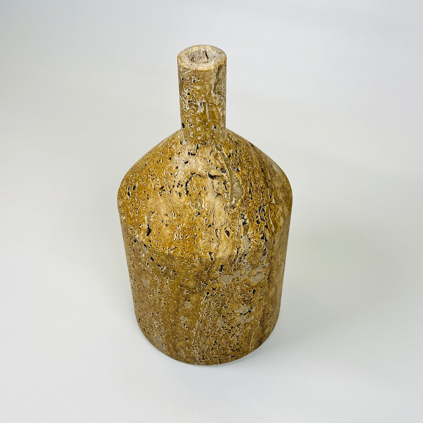 Chunky Ornament Bottle - Travertine