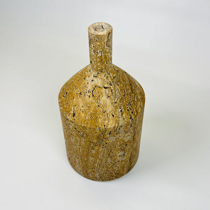 Chunky Ornament Bottle - Travertine