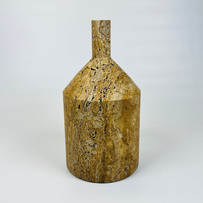 Chunky Ornament Bottle - Travertine