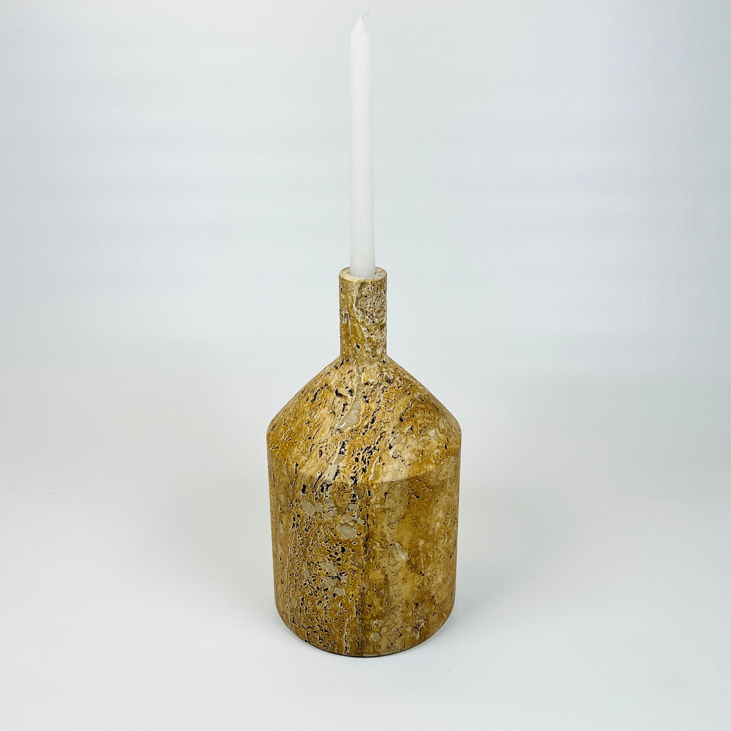 Chunky Ornament Bottle - Travertine