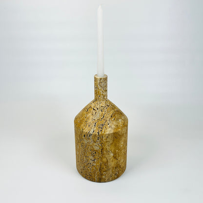 Chunky Ornament Bottle - Travertine