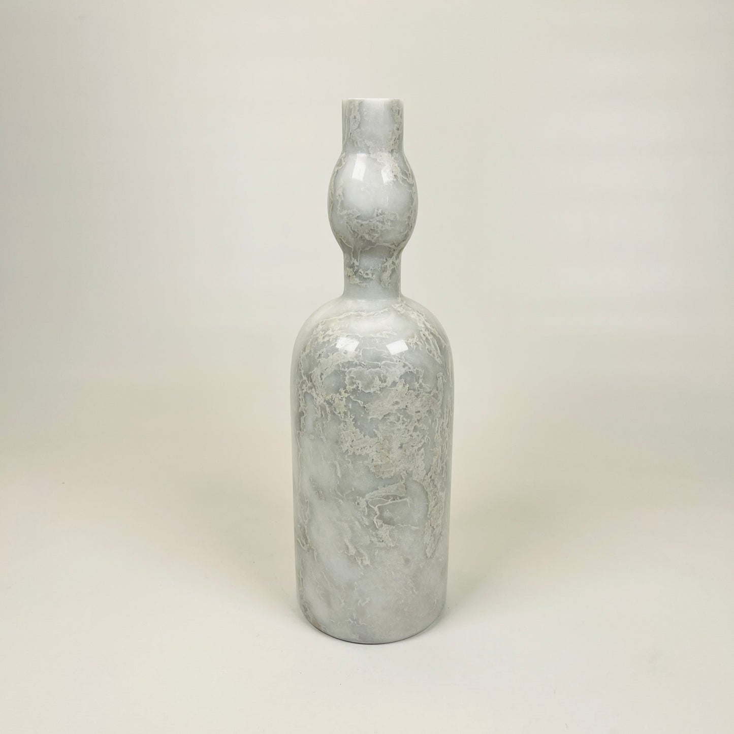 Bulged Ornament Bottle - Gray