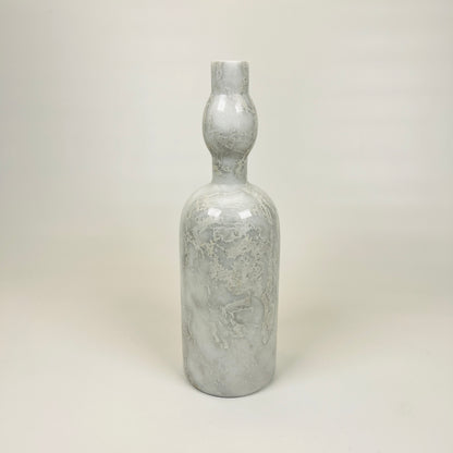 Bulged Ornament Bottle - Gray