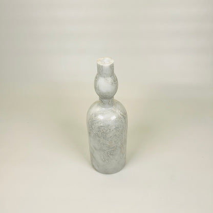Bulged Ornament Bottle - Gray
