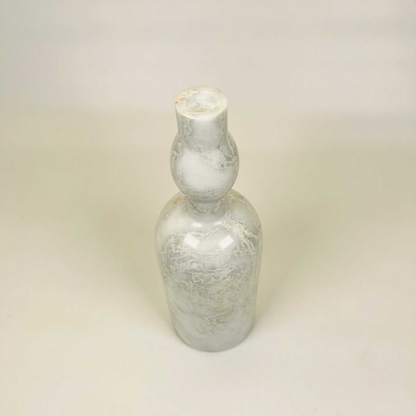 Bulged Ornament Bottle - Gray