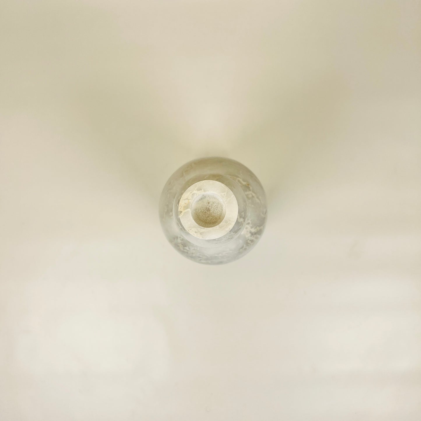 Bulged Ornament Bottle - Gray