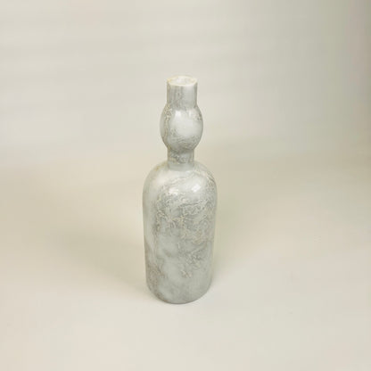 Bulged Ornament Bottle - Gray