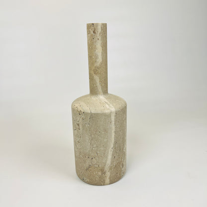 Funnel Neck Ornament Bottle - Travertine