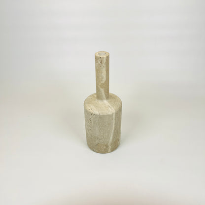 Funnel Neck Ornament Bottle - Travertine