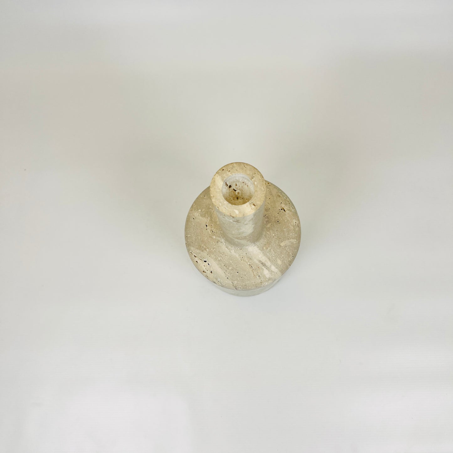 Funnel Neck Ornament Bottle - Travertine