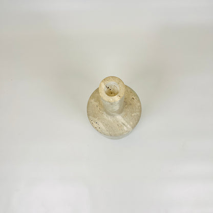 Funnel Neck Ornament Bottle - Travertine