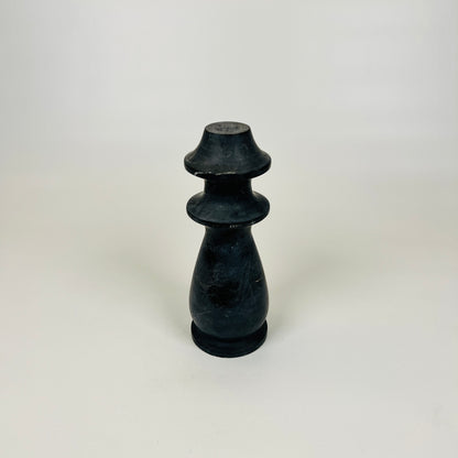 Ringed Bulb Candle Stand - Black