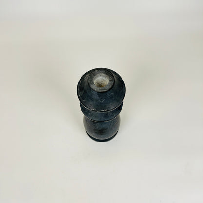 Ringed Bulb Candle Stand - Black